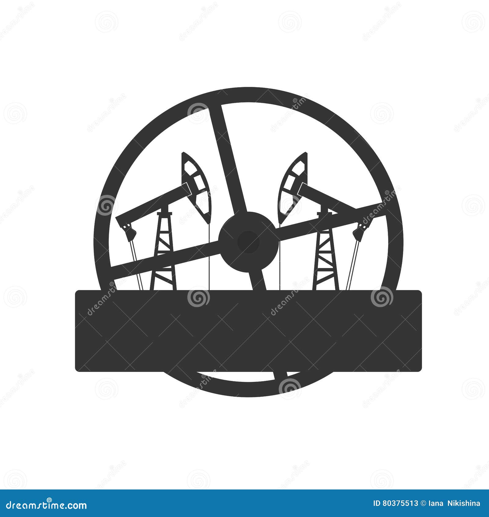 Drilling rig logo stock vector. Illustration of valve 80375513