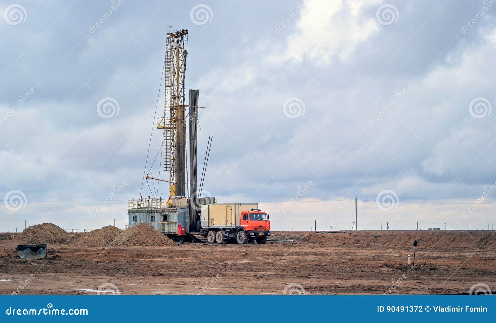 Drilling rigs stock photo. Image of truck, southern, stand 90491372