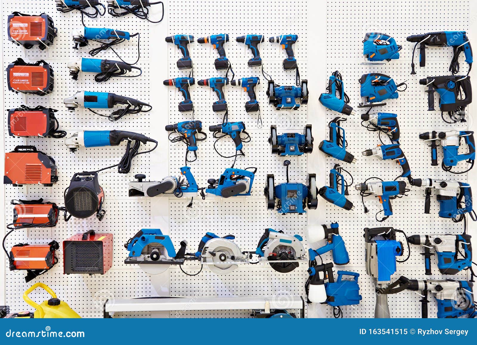 Drills and Electrical Tools in Store Stock Image Image of goods, tool 163541515