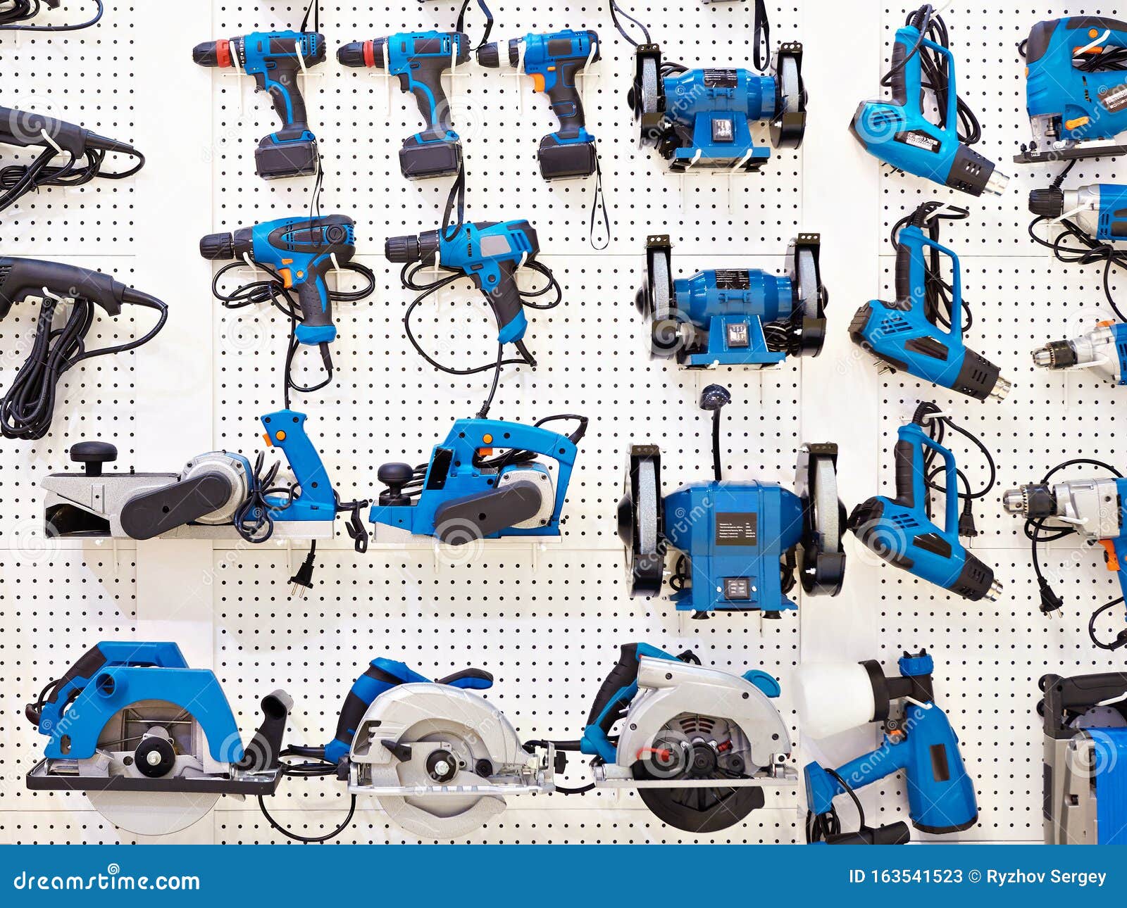 Drills and Electrical Tools in Store Stock Image Image of wall, metal