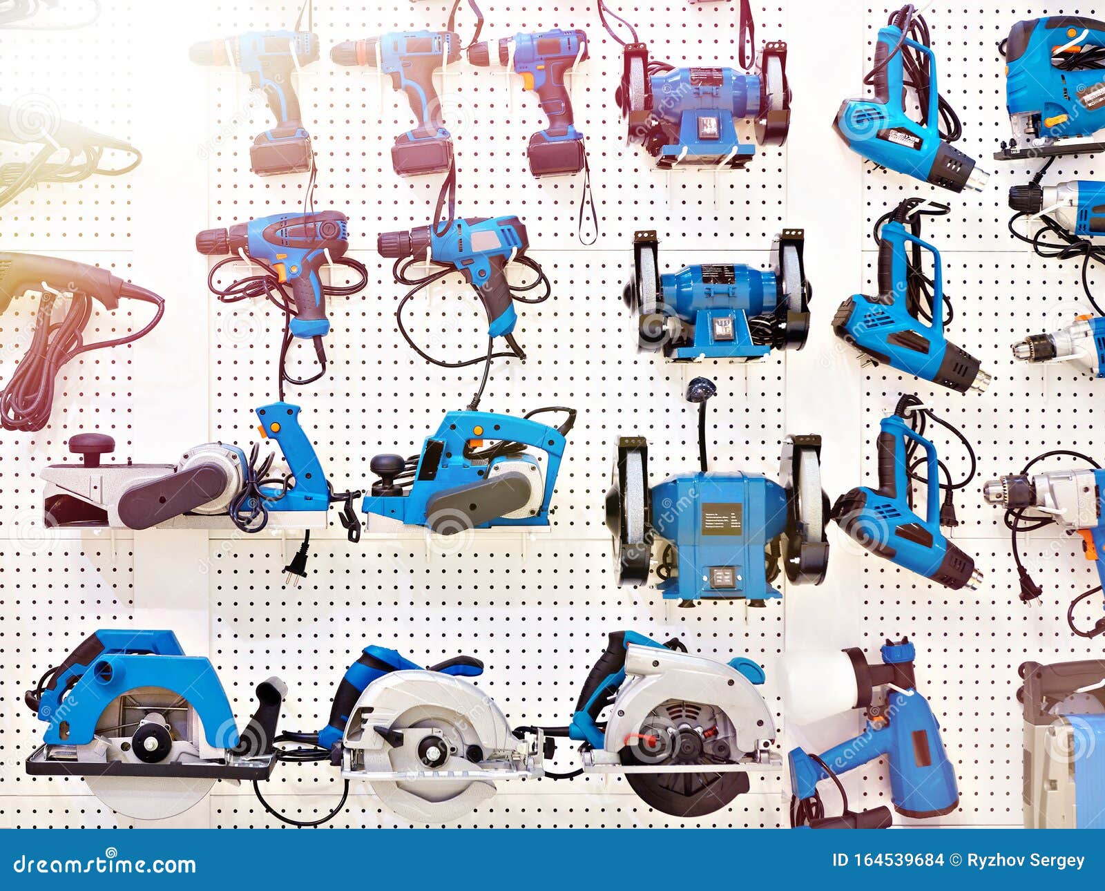 Drills and Electrical Tools in Store Stock Photo Image of stand