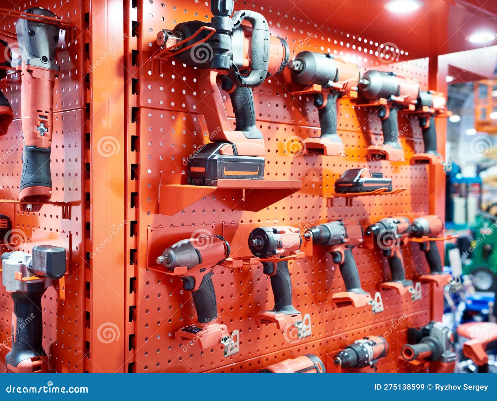 Drills in hardware store stock image. Image of purchase 275138599
