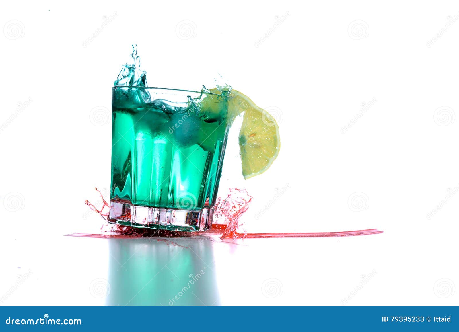 Drink Glass with Cocktail Spills Stock Image Image of alcohol, spill