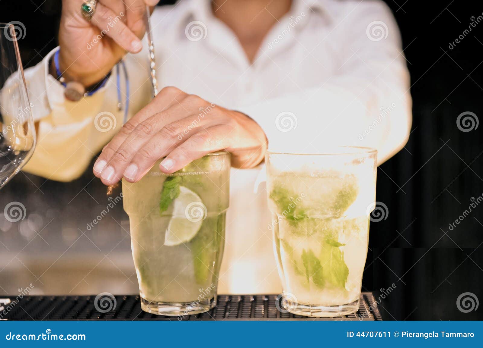 Drink Glasses Party Glasses Stock Image Image of green, draught 44707611