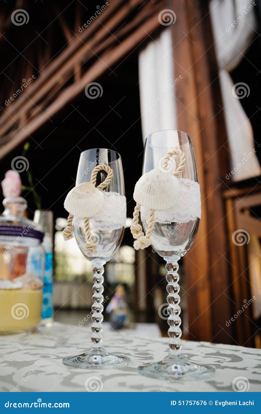Drink glasses at a wedding stock photo. Image of banquet 51757676