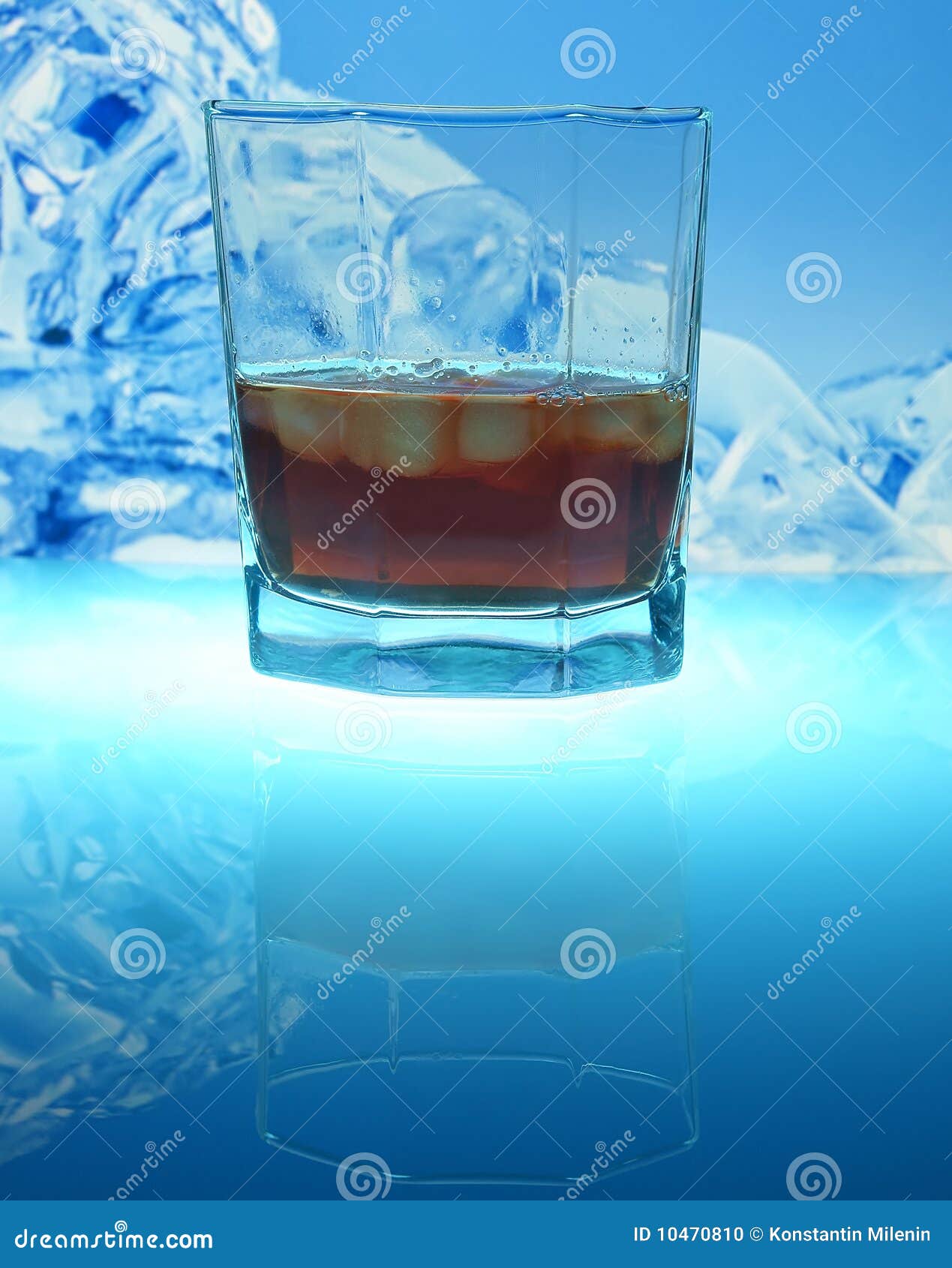 Drink with ice stock photo. Image of spilt, cola, drop 10470810