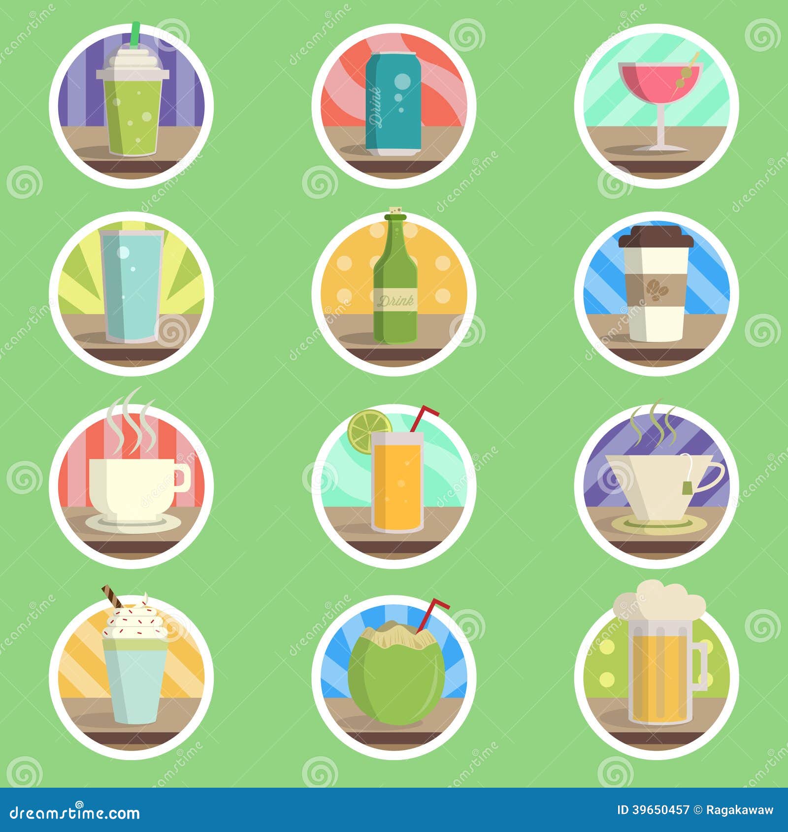 Drink Menu Template Vector Illustration 41096432