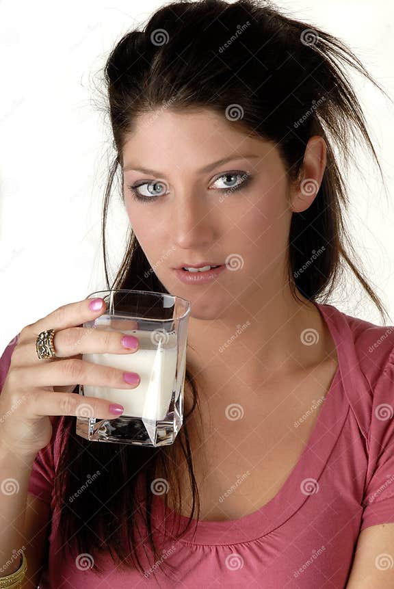 Drink Milk stock photo. Image of beautiful, beverage, smiling 1919306