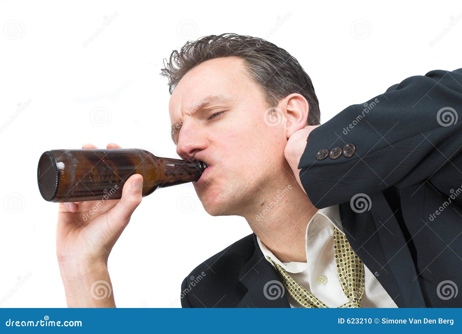 Drinking away the pain stock photo. Image of escaping