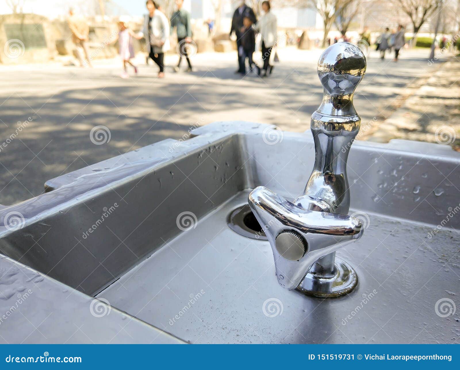 Drinking Fountain Or Faucet Water Sink Stock Image Image Of