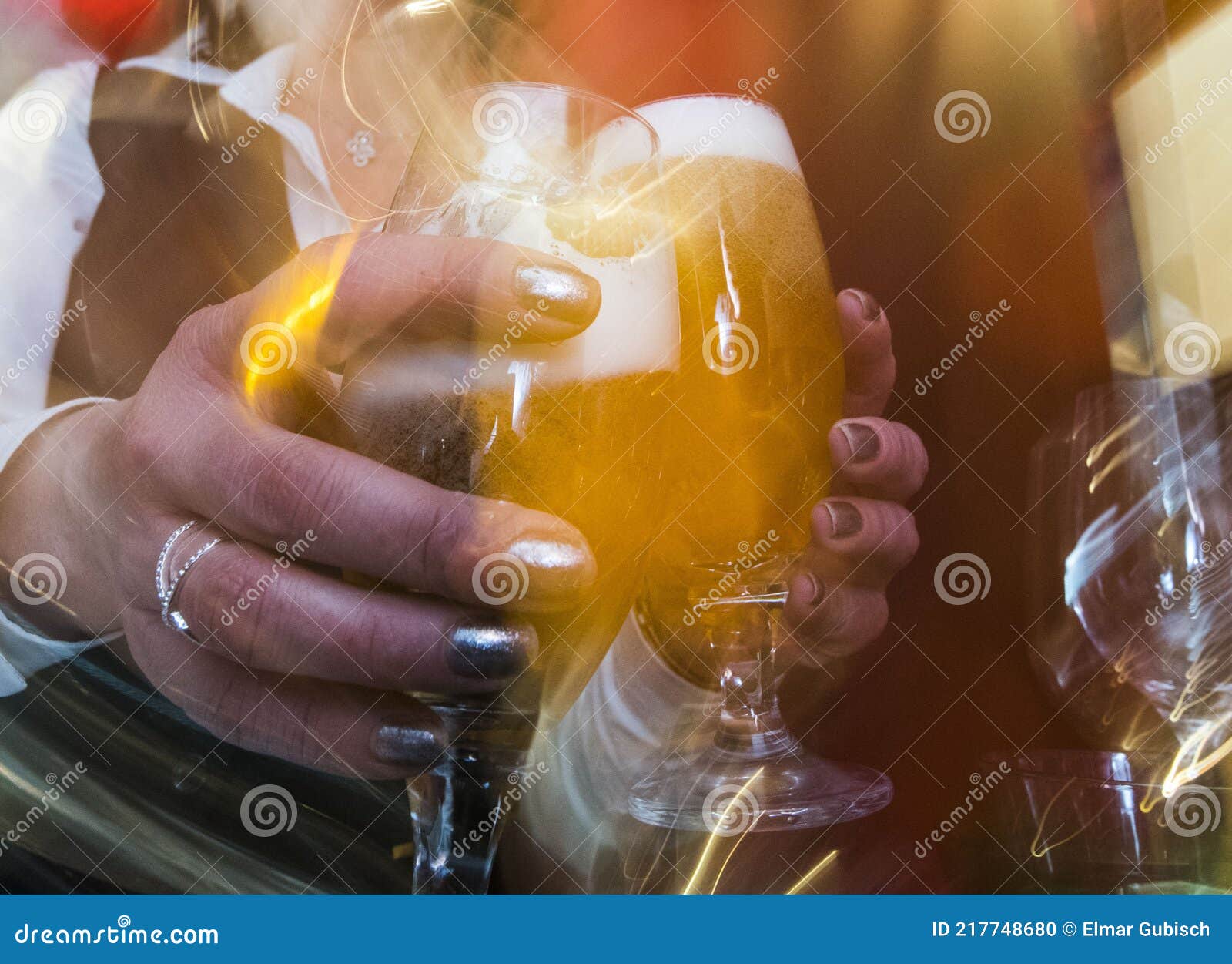 Drinking a glass of beer stock photo. Image of alcoholic 217748680
