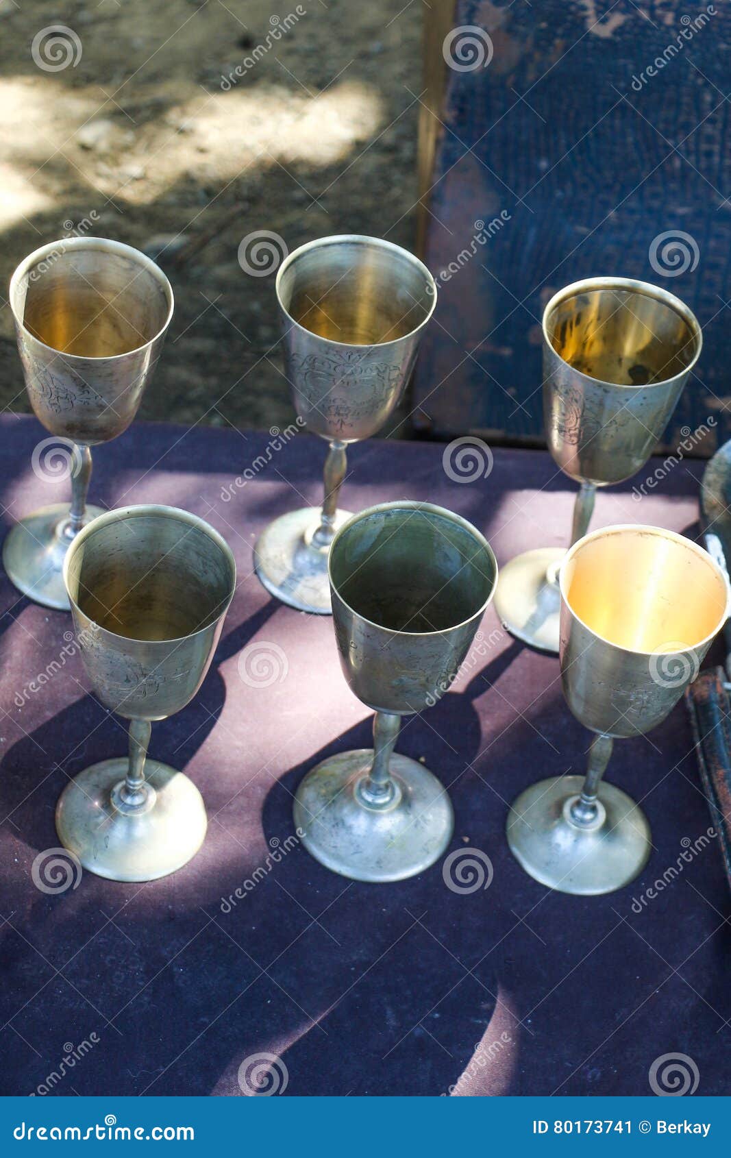 Drinking Glasses Made Of Metal Stock Image Image of drink, drinks 80173741