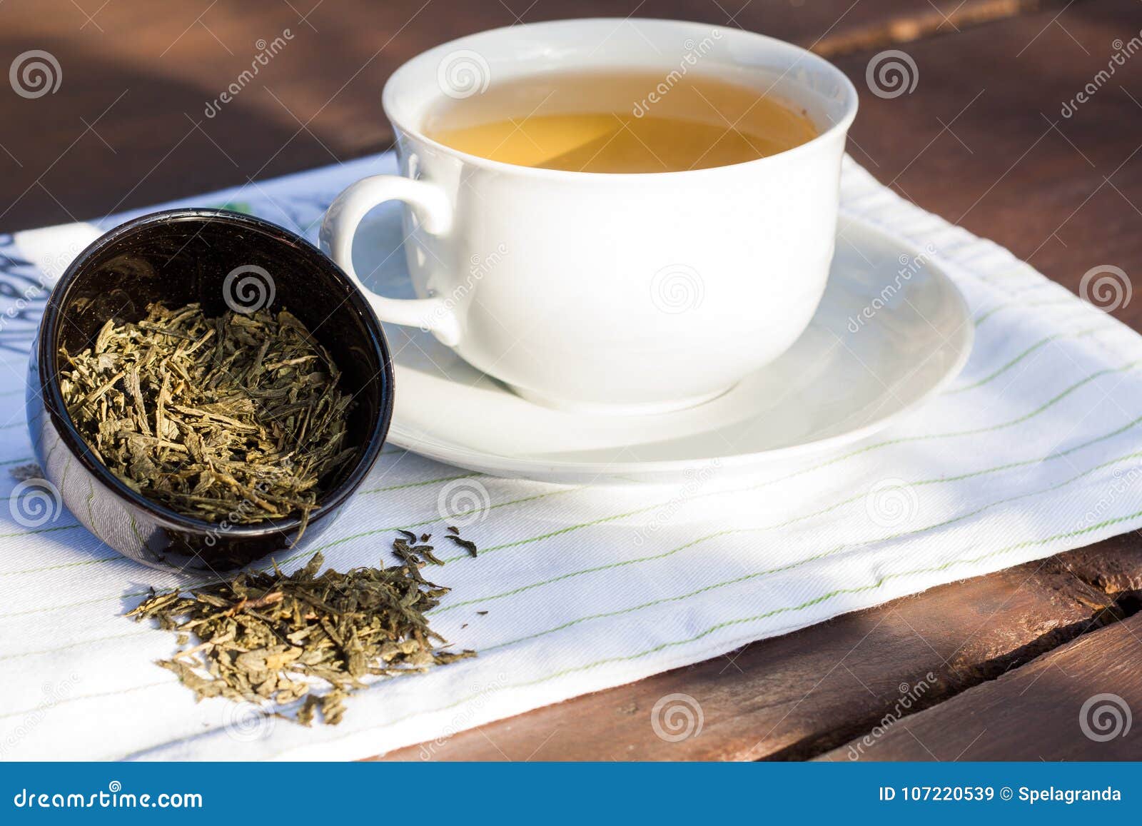 Drinking Green Tea in the Morning Stock Image Image of health