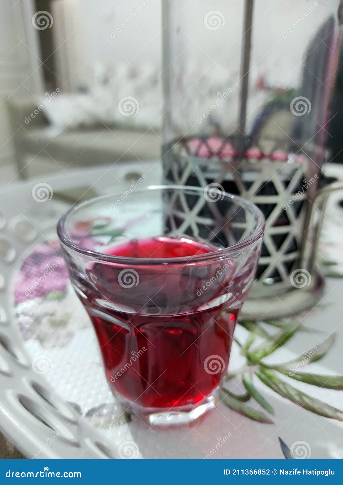 Drinking Herbal Tea, Herbal Tea Kettle, Cups Full of Herbal Tea on a Tray Stock Photo Image of