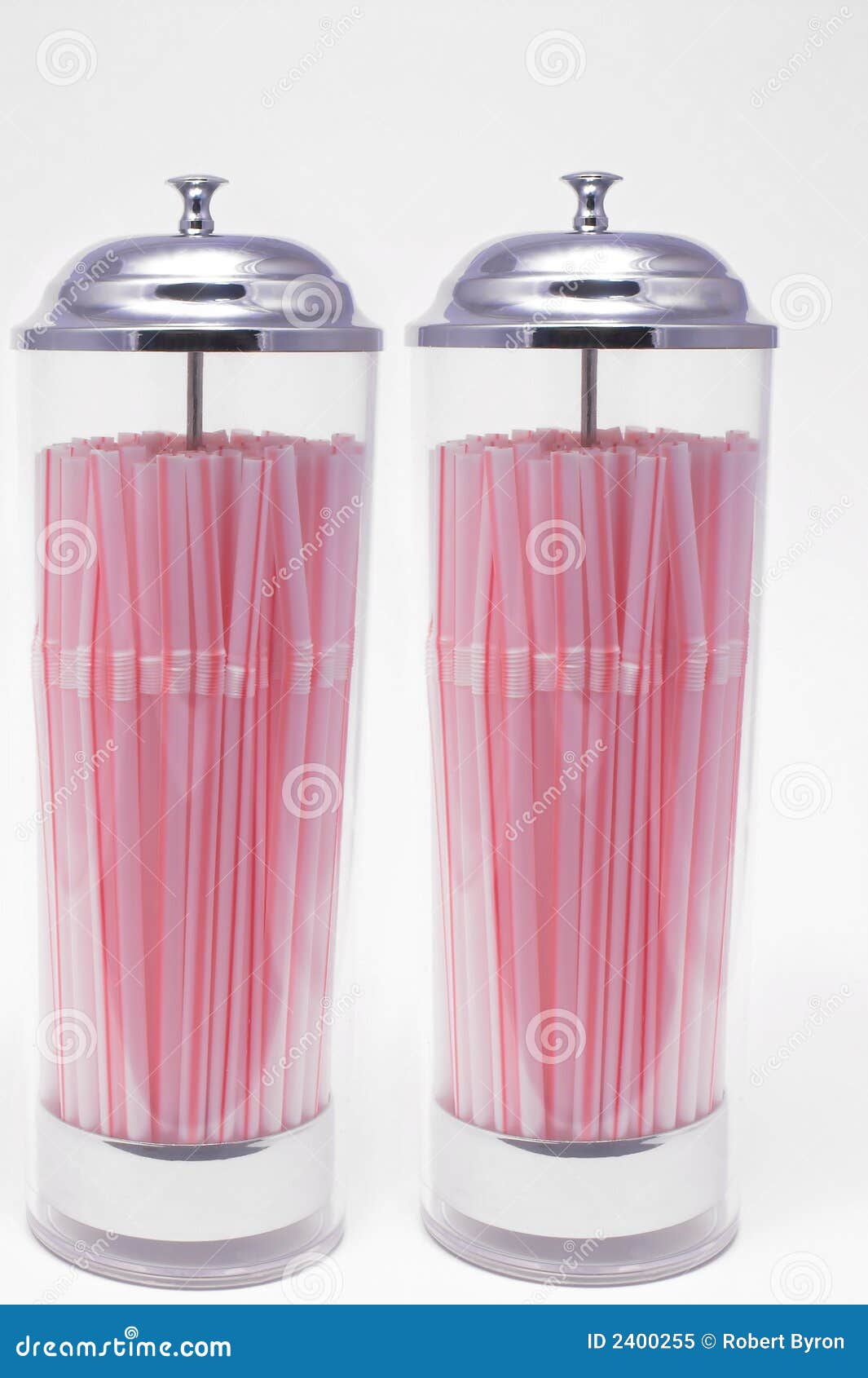 Drinking Straw Dispenser stock image. Image of striped 2400255