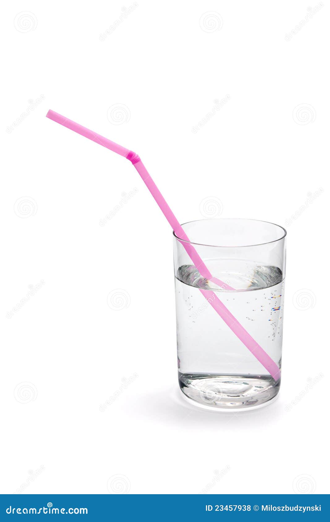 drinking straw - refraction in water