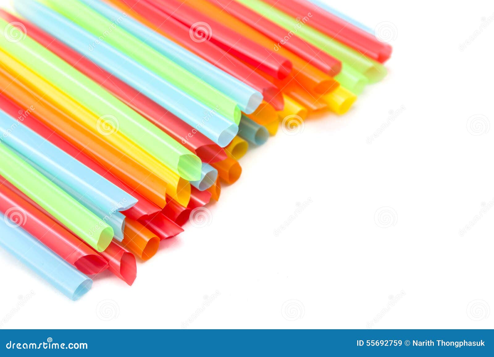 Drinking Straw Set of Colorful Plastic Tubes Stock Image Image of color, tubes 55692759