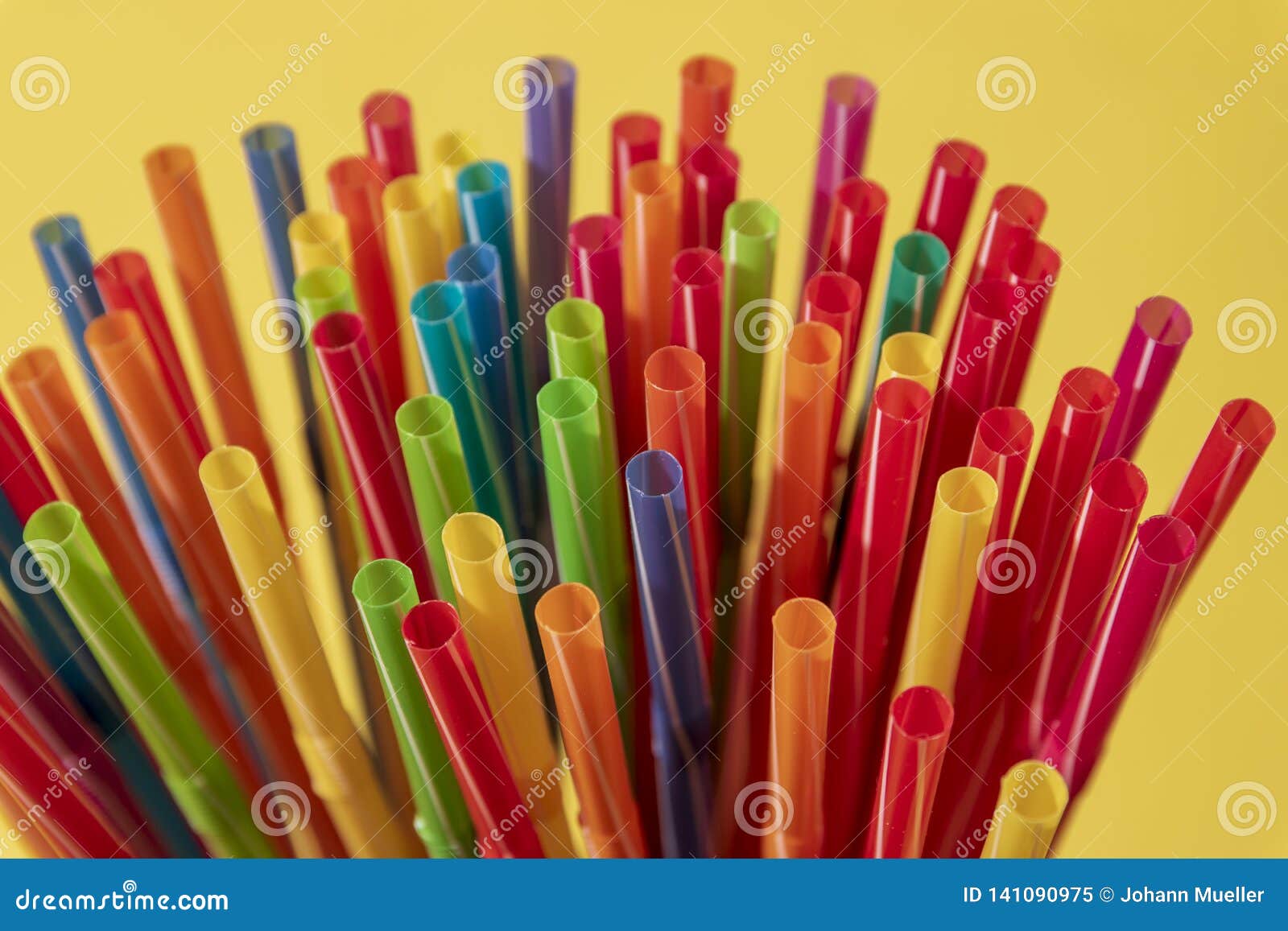 Drinking Straws Colorful Coming Together Stock Image Image of colour