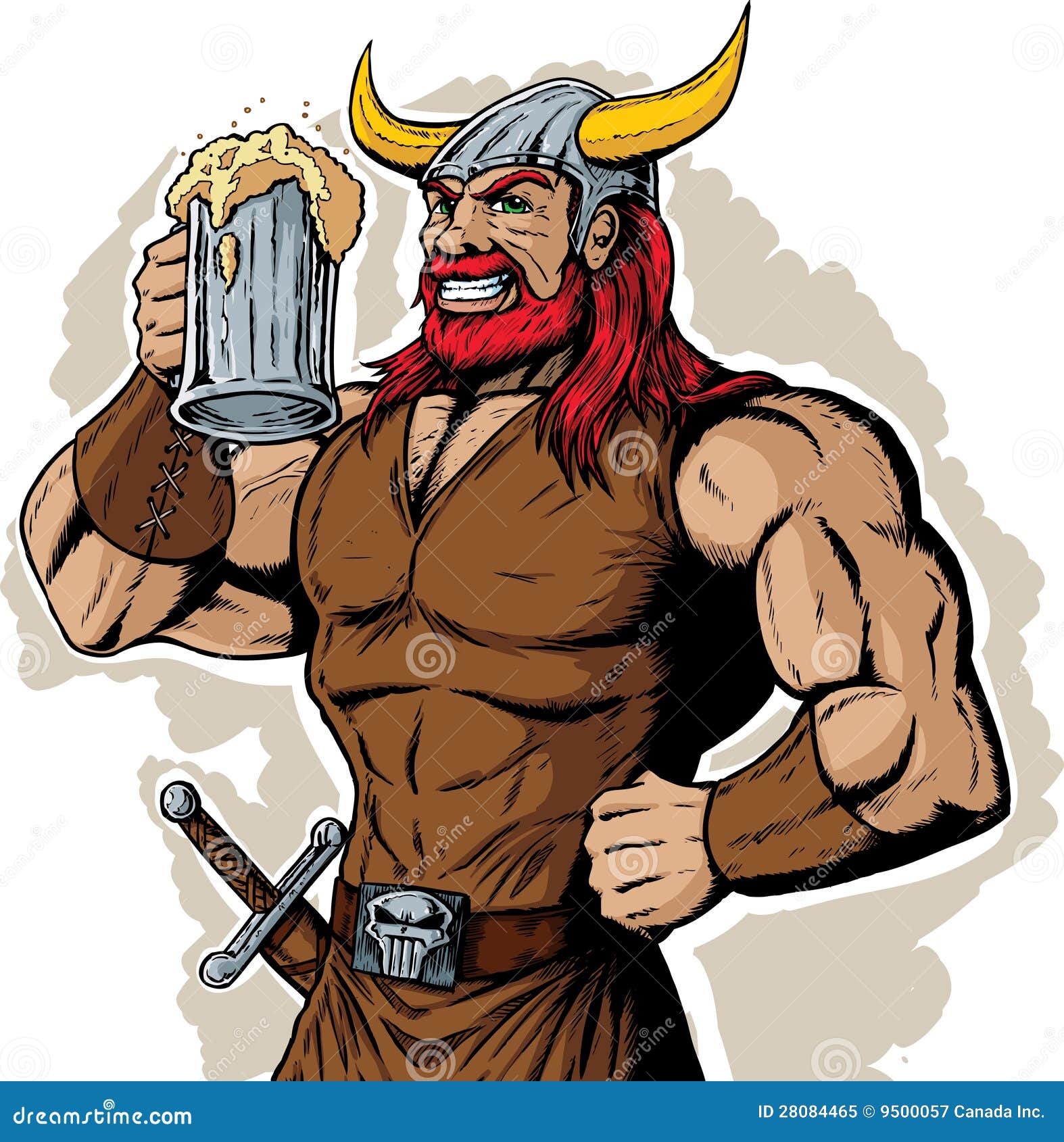 Drinking Viking Royalty Free Stock Photo - Image: 28084465