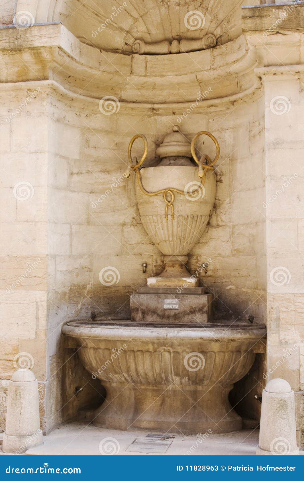 Drinking water in France stock image. Image of french 11828963