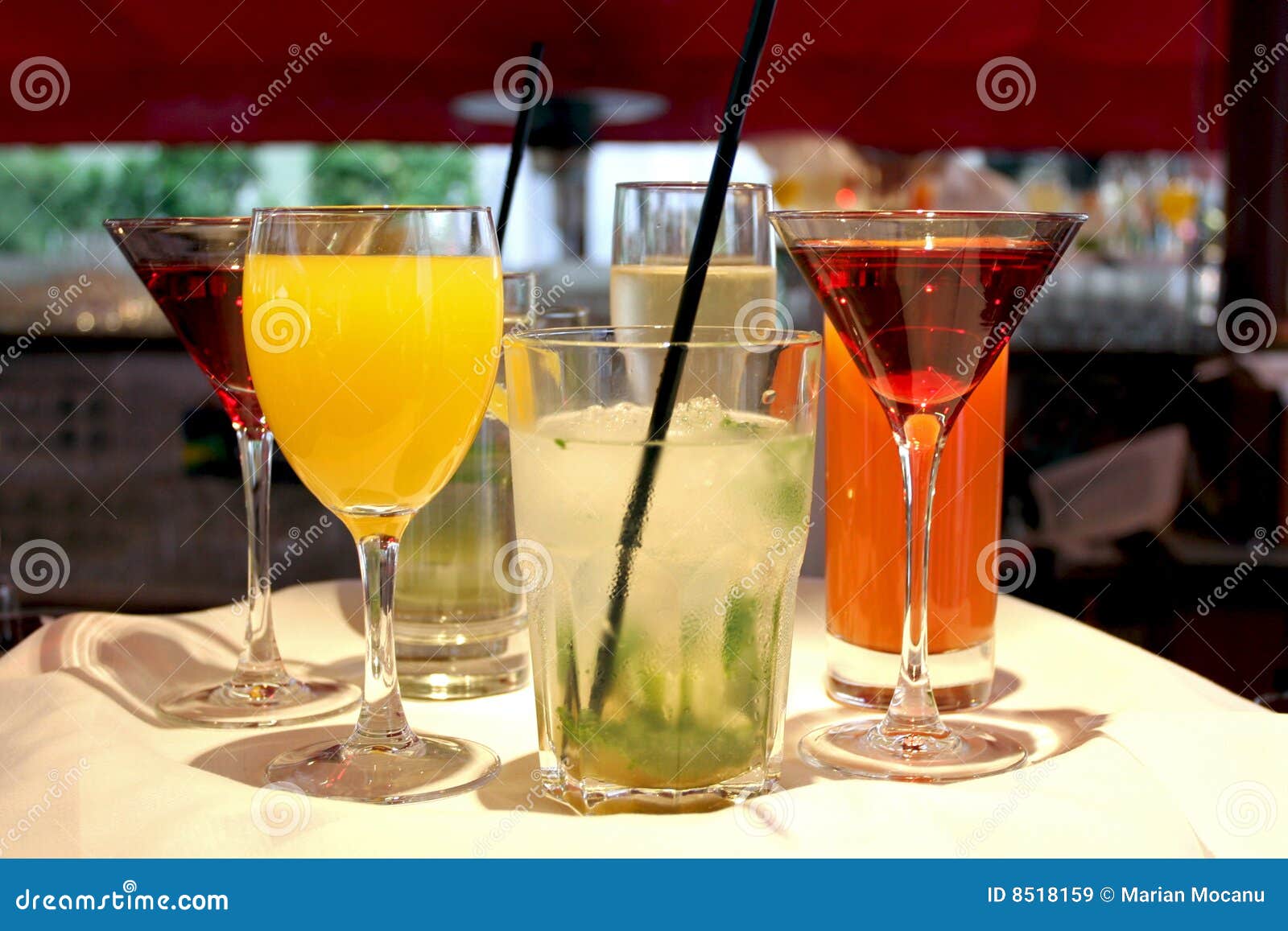 Drinks on the tray stock image. Image of liquor, glass 8518159