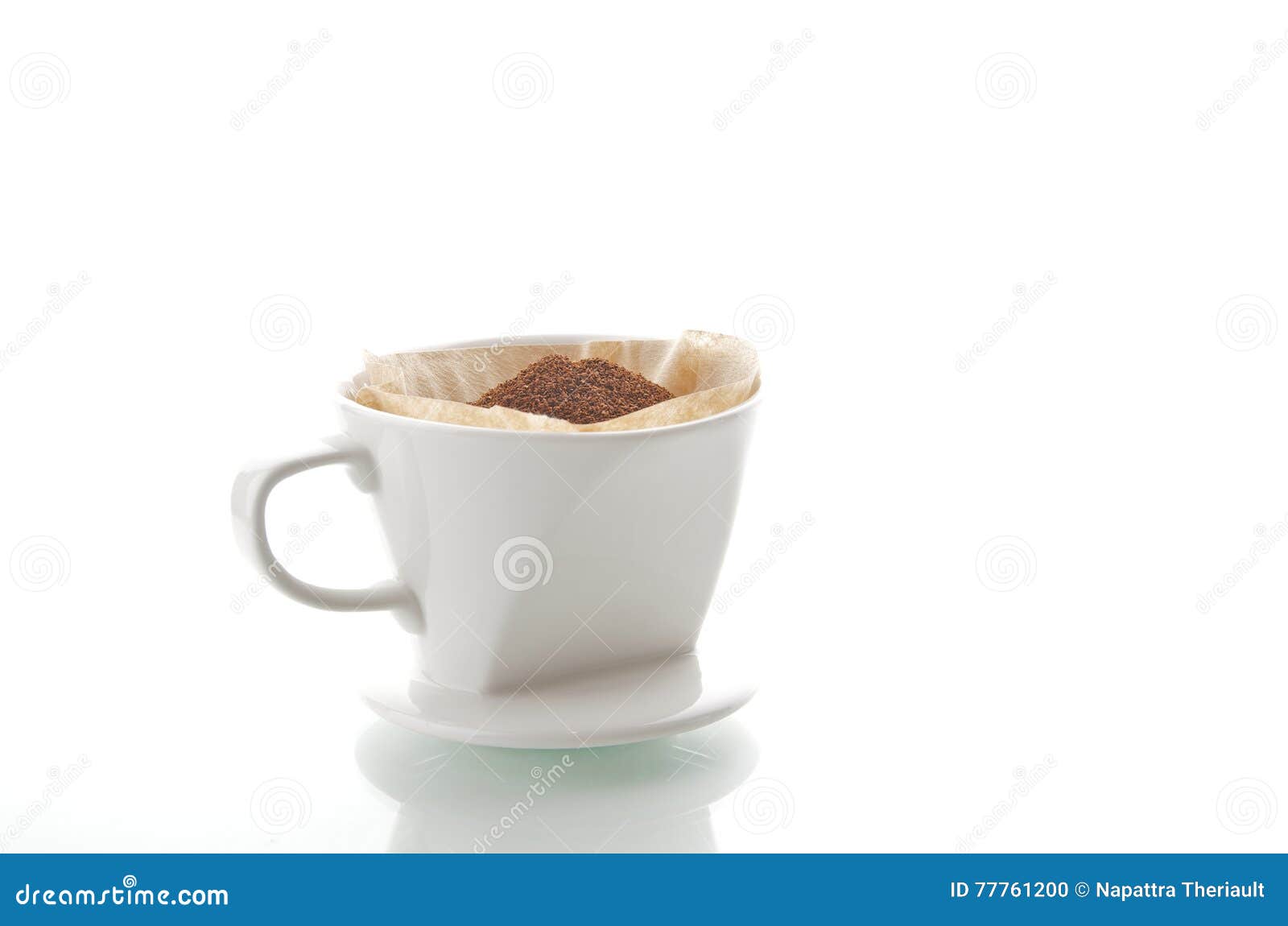 Drip coffee cup stock photo. Image of filter, drip, isolated 77761200