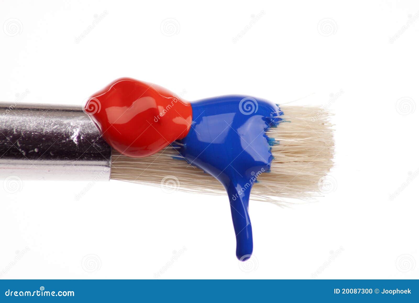 Dripping paint brush stock photo. Image of utensil, improvement 20087300