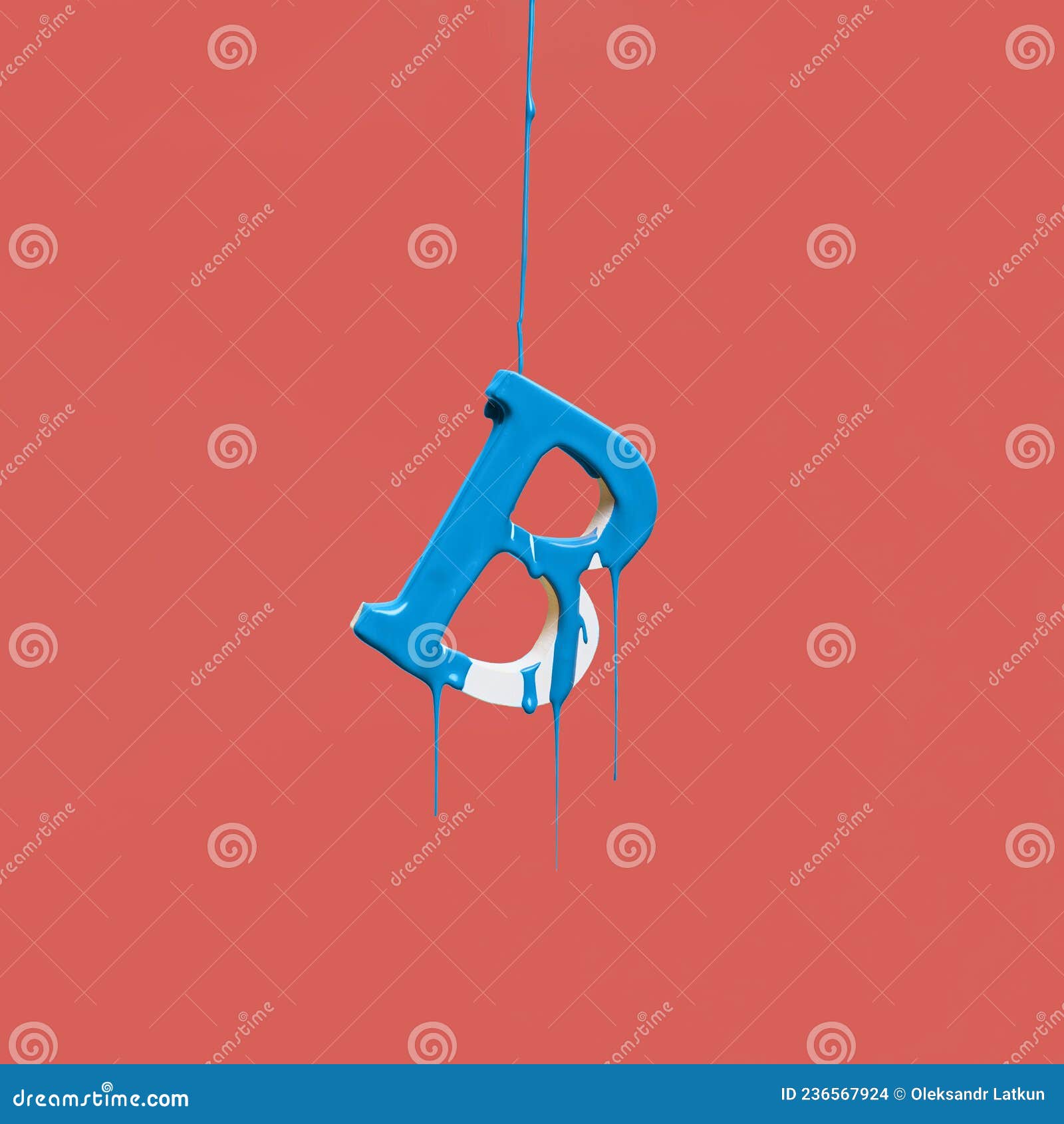 Dripping Paint Letter B. High Quality Photo Stock Photo Image of