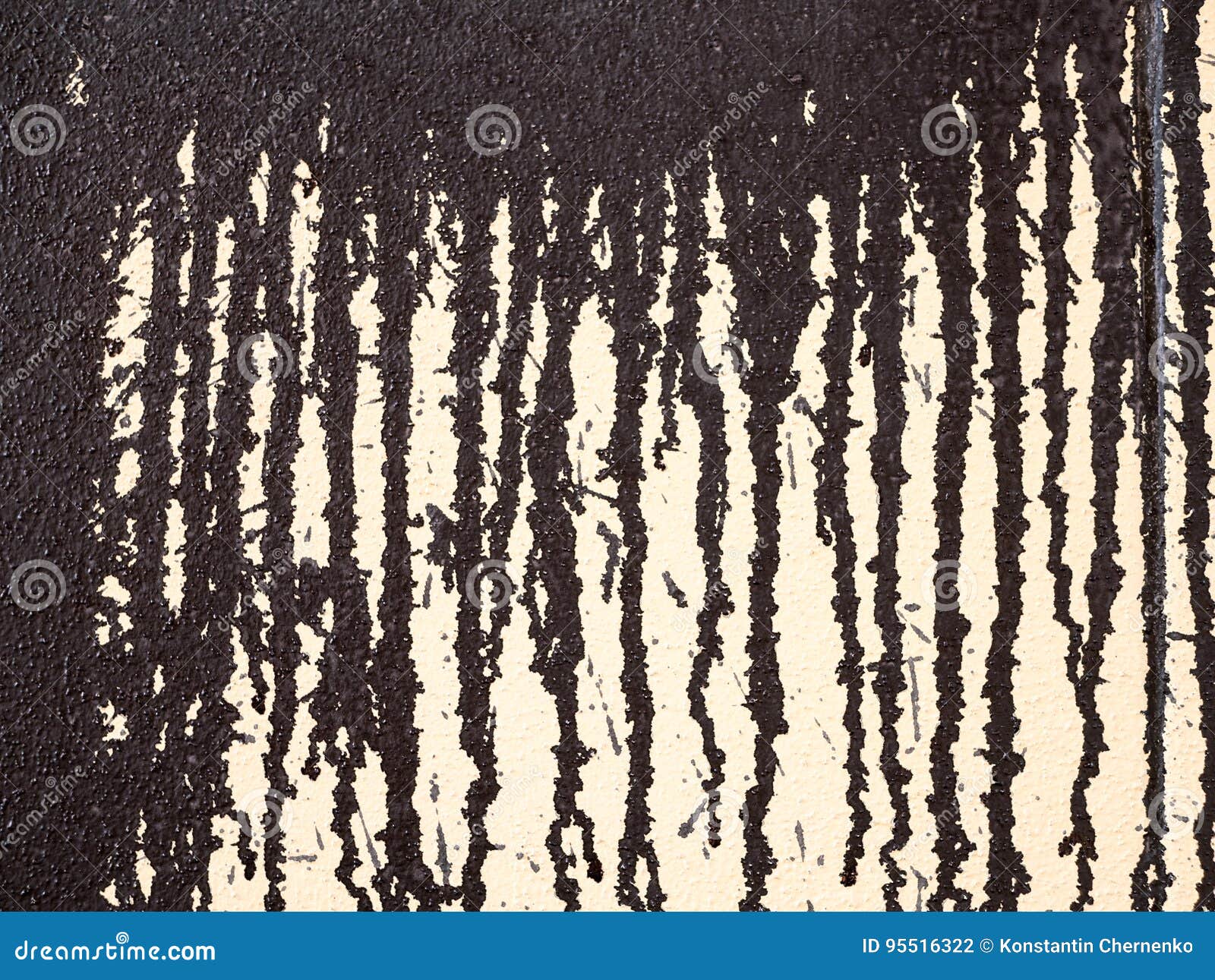 Dripping paint at an wall. stock photo. Image of aged 95516322