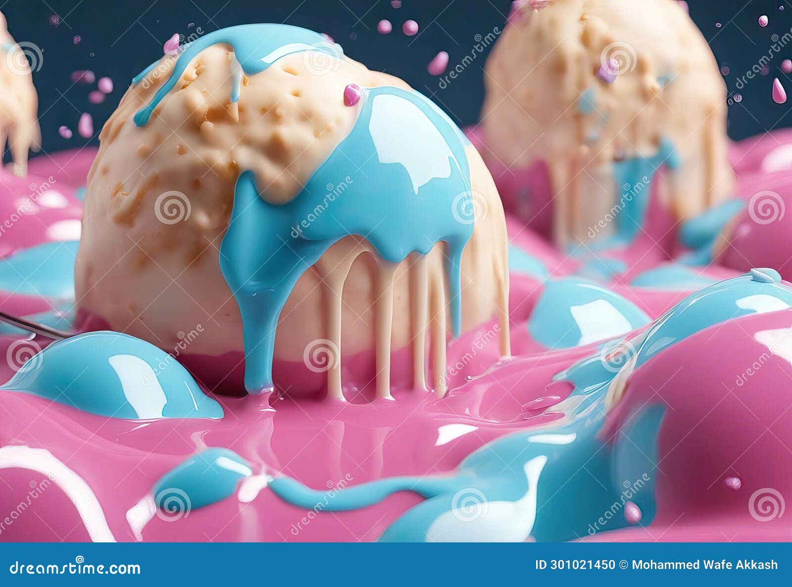 dripping paint, yogurt or milk flowing down stock ice cream, melting, backgrounds, drop