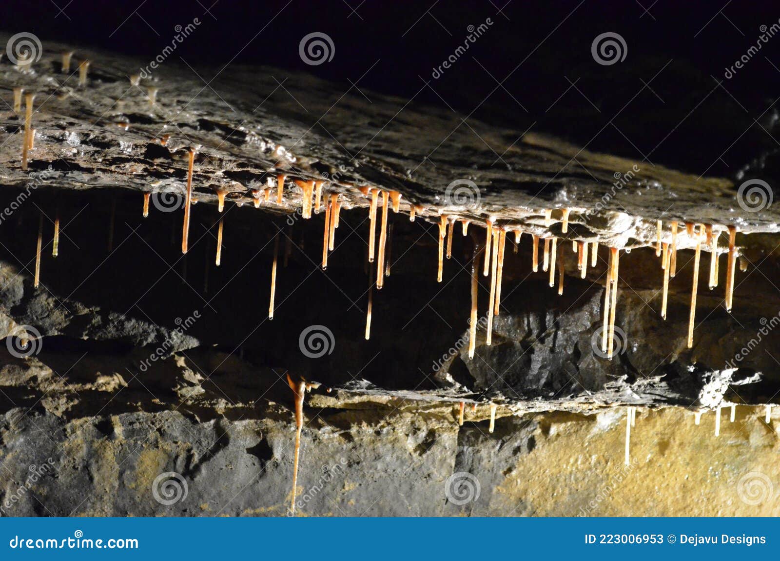 Dripping Stalagmytes in Aillwee Caves in Ireland Stock Image - Image of ...