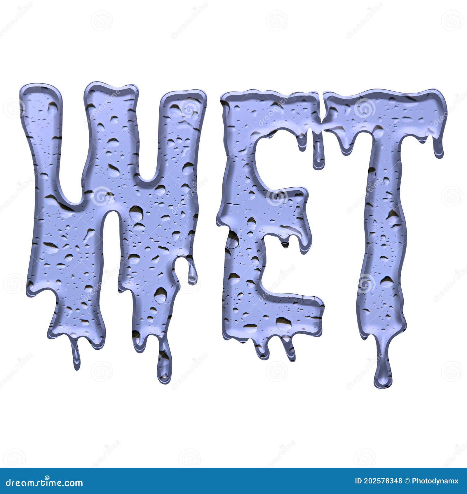 Dripping Wet Water Liquid Ice Hot Melting Melt Wet Font Words Text Typography Heading Type Fonts