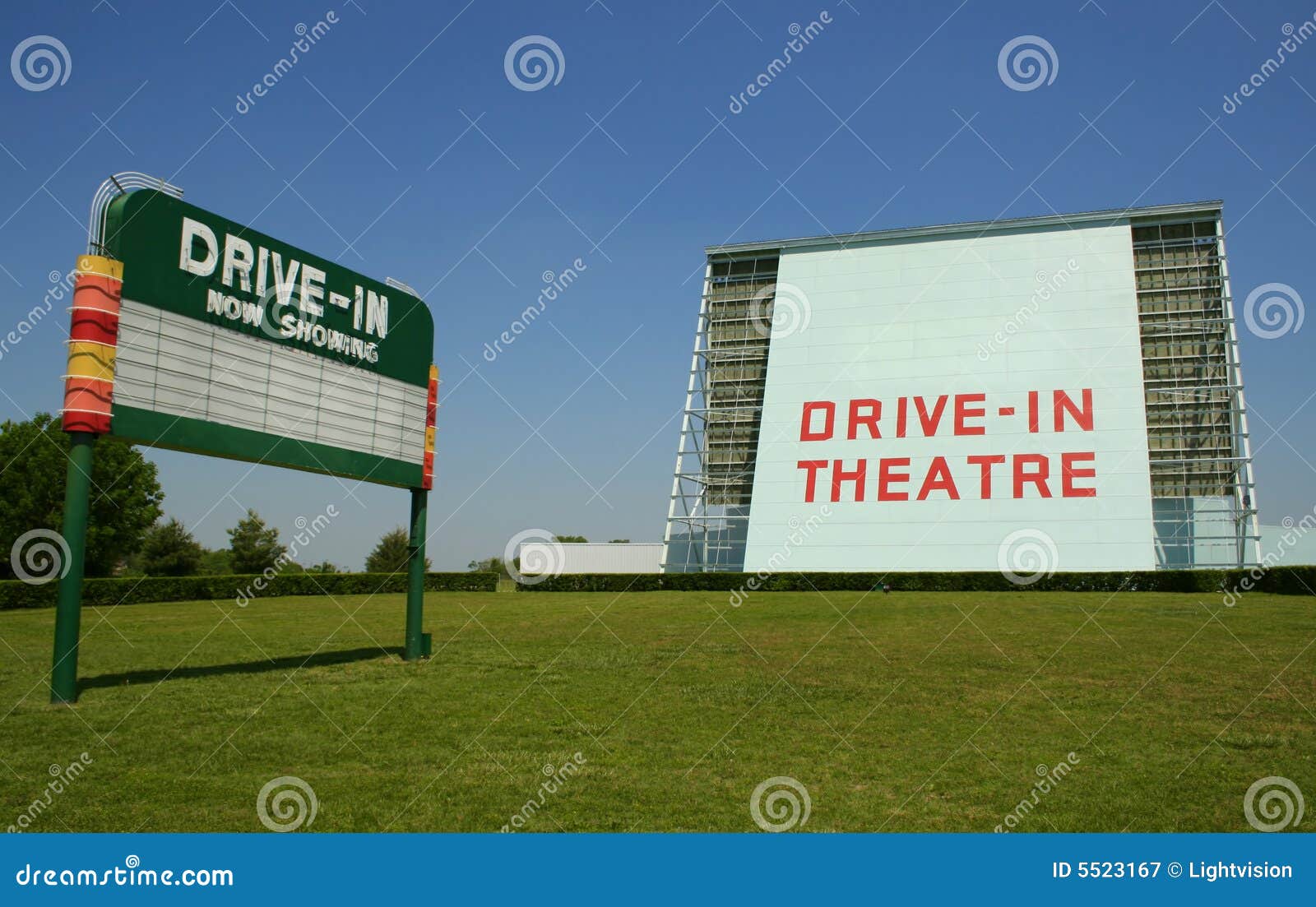 drive-in movie sign