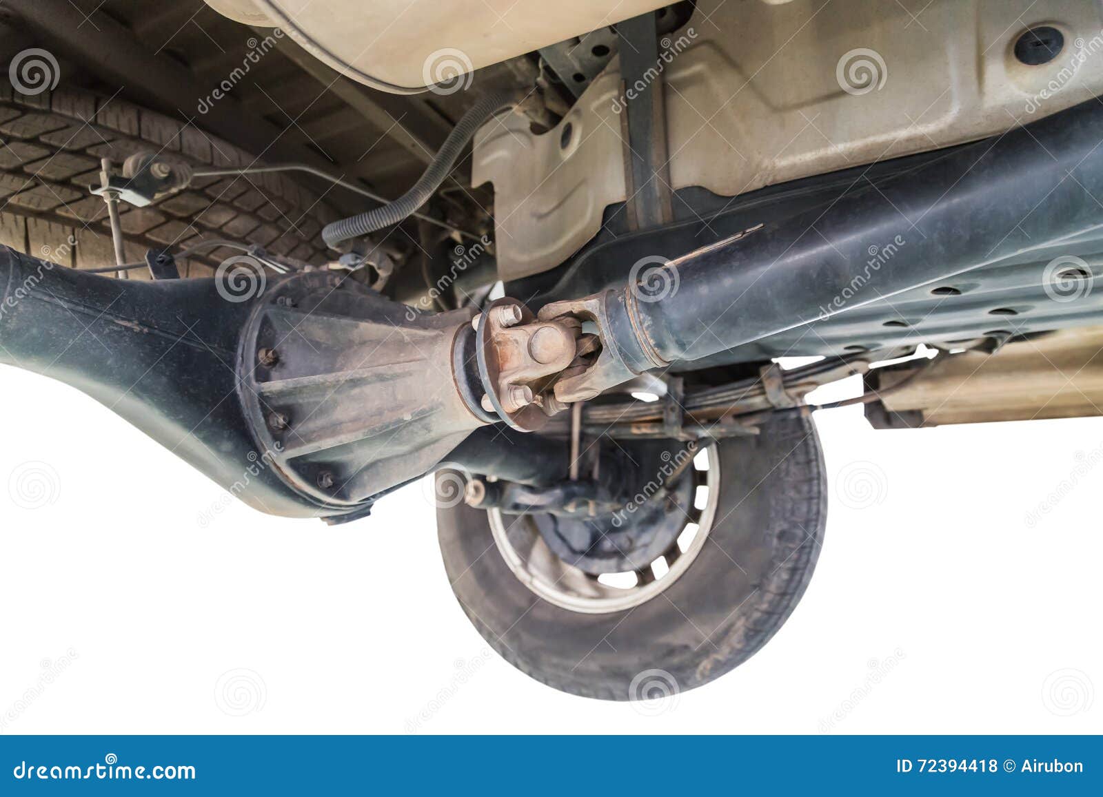 Drive Shaft To Wheel System Stock Photo Image of rusty, garage 72394418