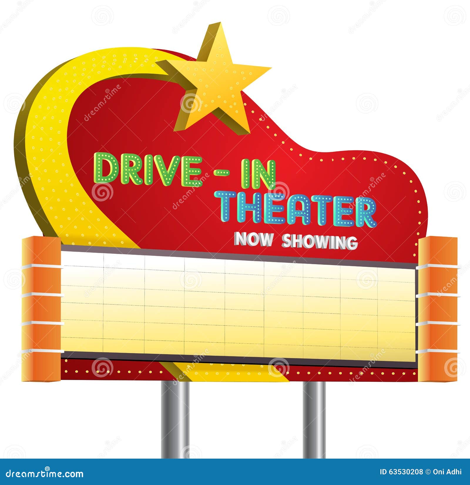 drive in theater sign banner