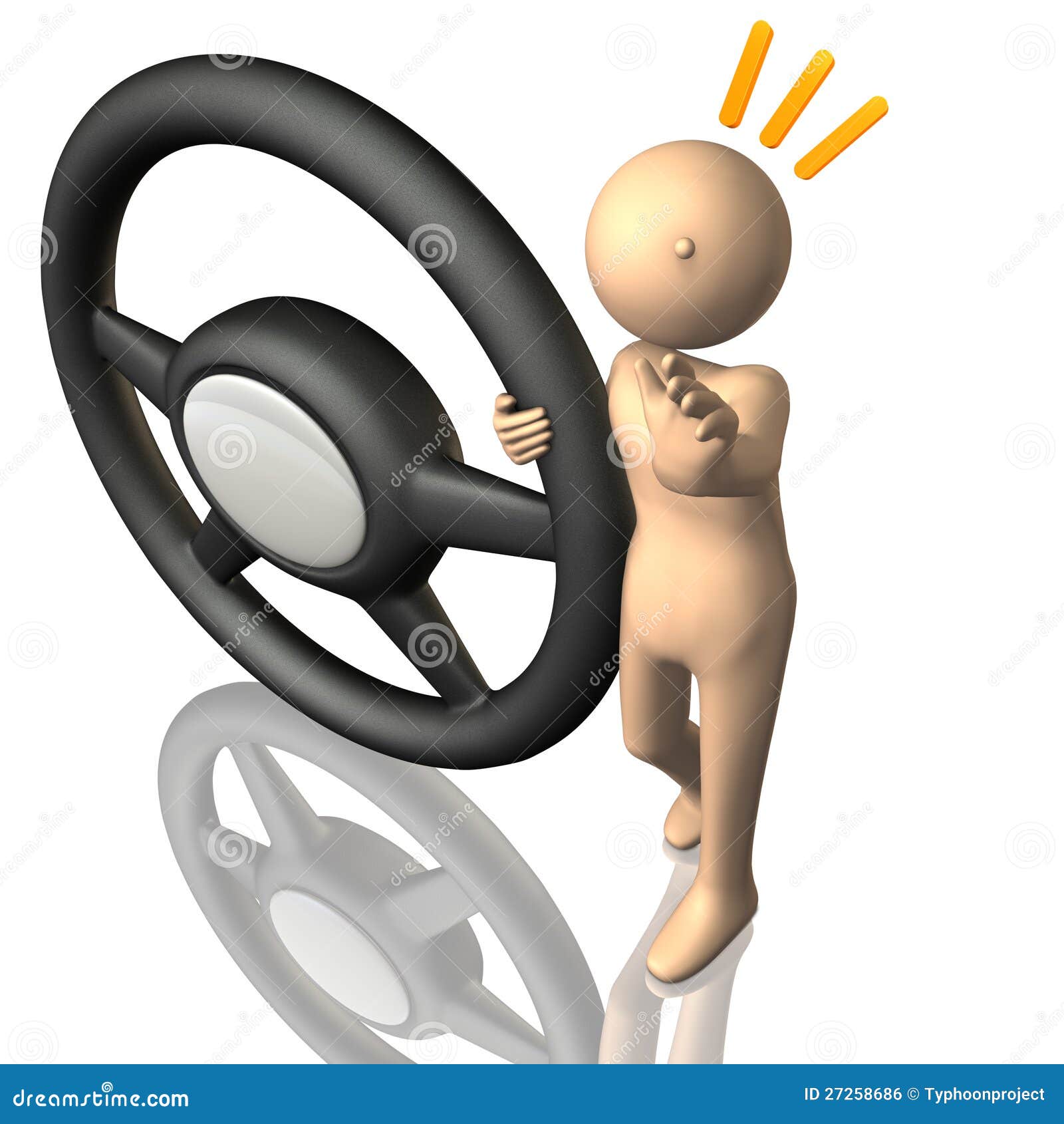 Driver Calls for Safe Driving. Stock Illustration Illustration of