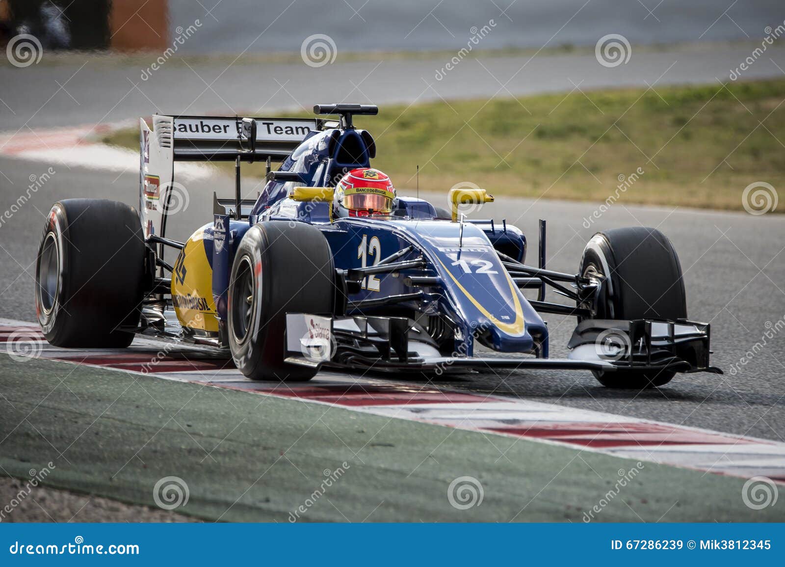 Driver Felipe Nasr. Team Sauber F1 Editorial Stock Image - Image of 