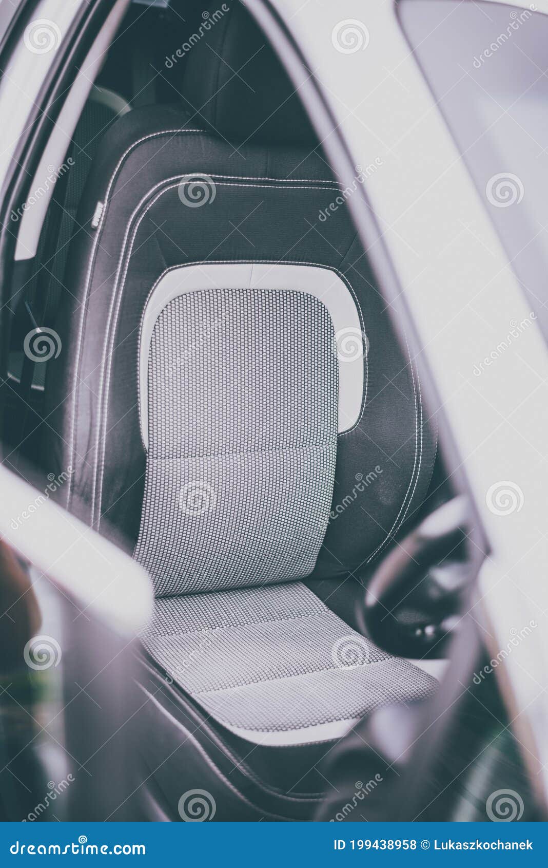 Driver seat of a car stock photo. Image of modern, interior 199438958