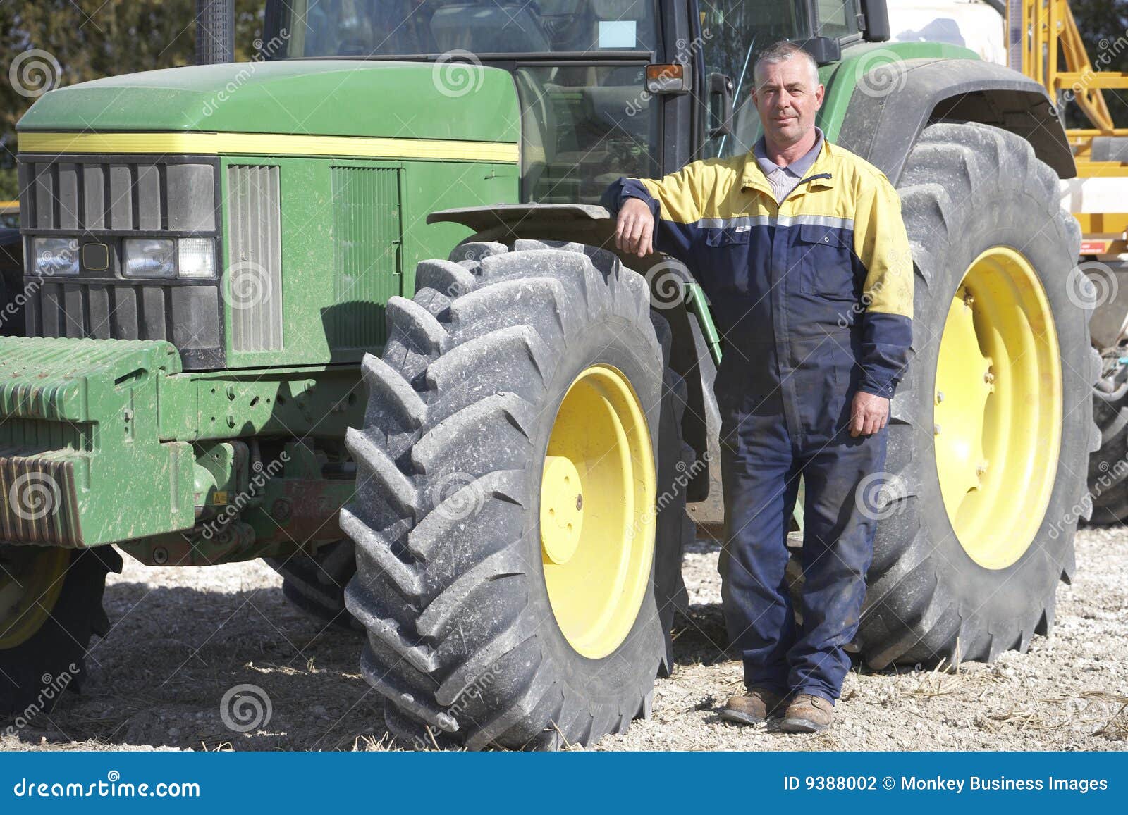 Driver Standing in Front of Tractor Editorial Photography Image of