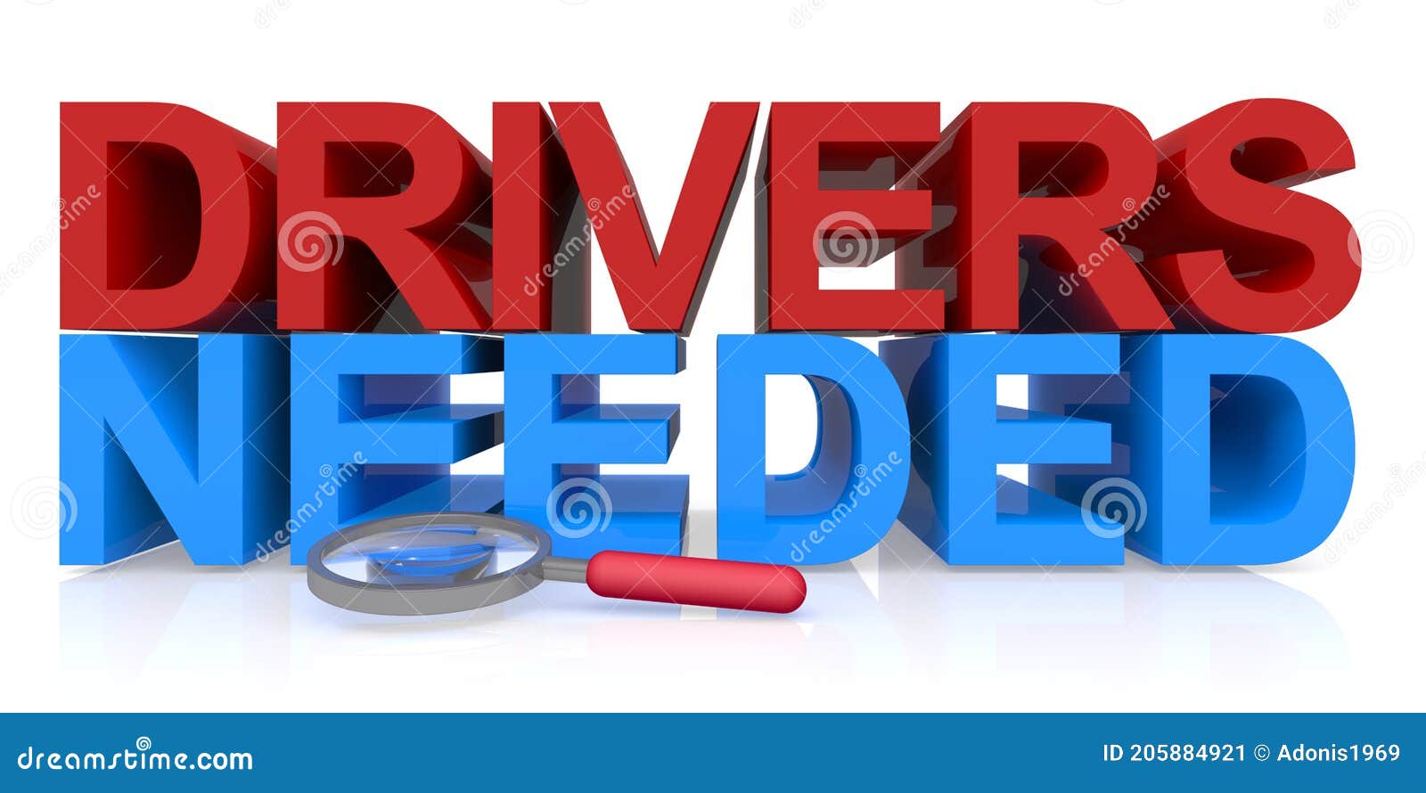 Drivers needed on white stock image. Image of signs 205884921