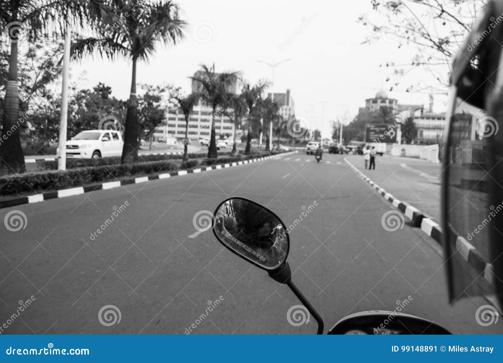 driving with a boda boda motor taxi in kigali, rwanda