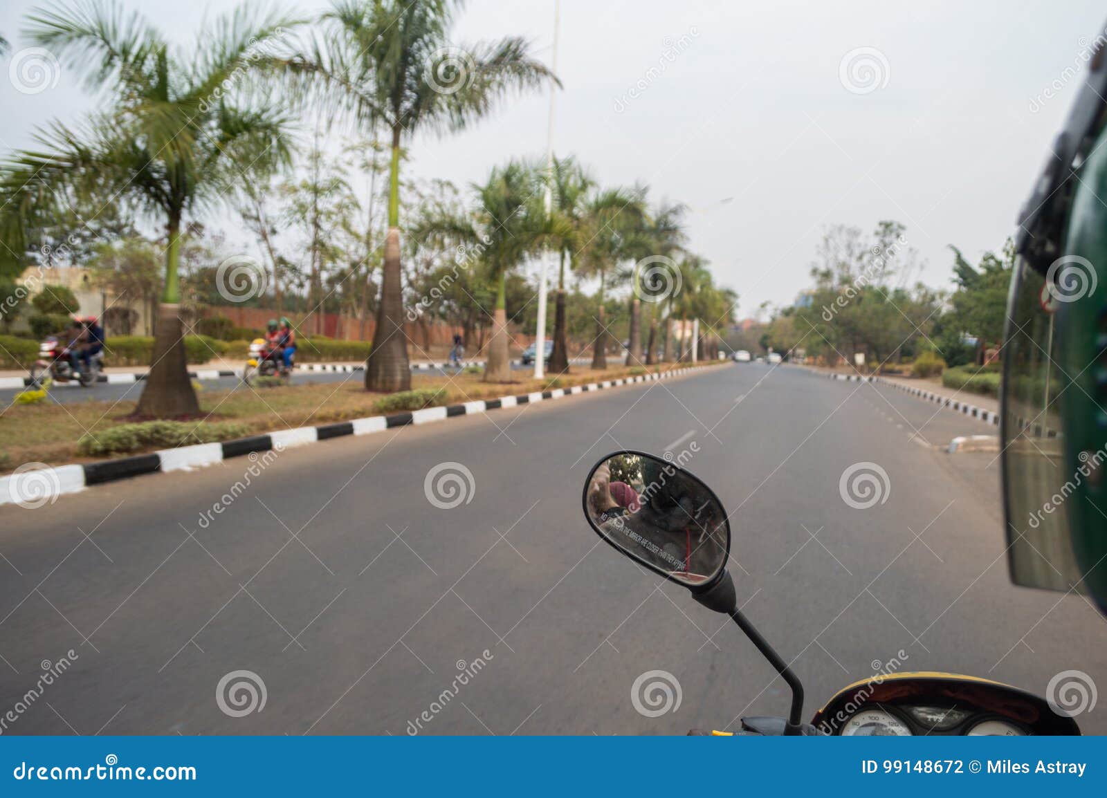 driving with a boda boda motor taxi in kigali, rwanda