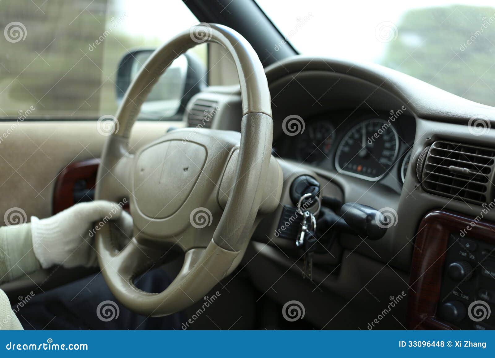 Driving Car stock photo. Image of driving, interior, wheel 33096448