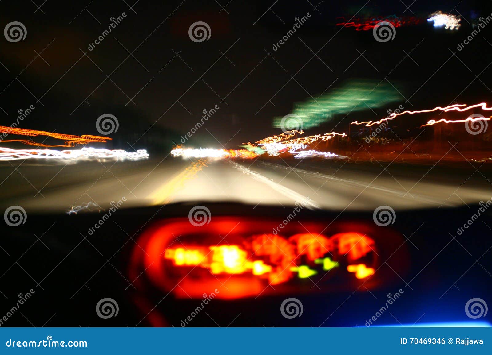 Driving at Night stock photo. Image of inside, road, drives 70469346
