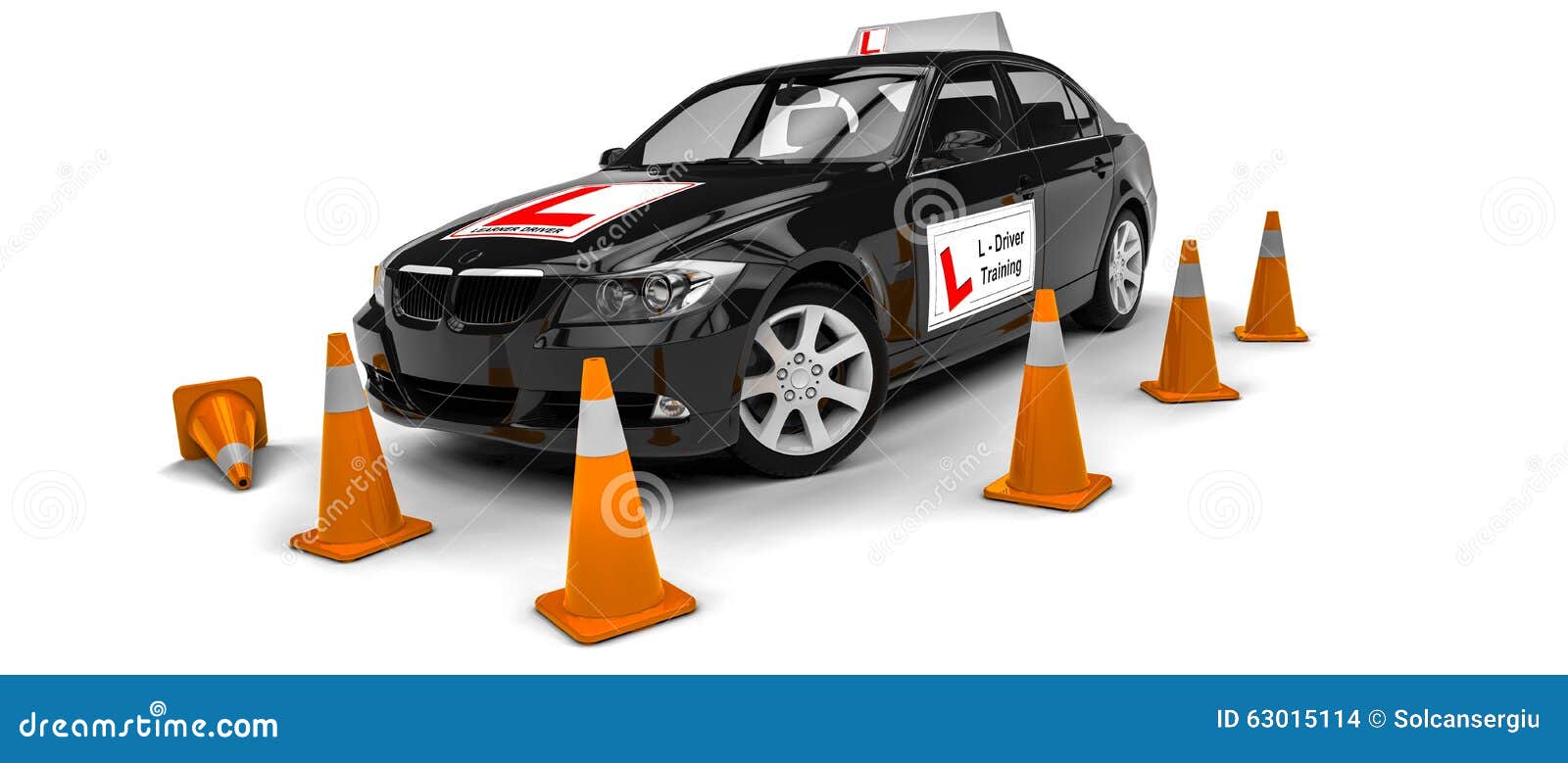 Driving school stock illustration. Illustration of letter 63015114