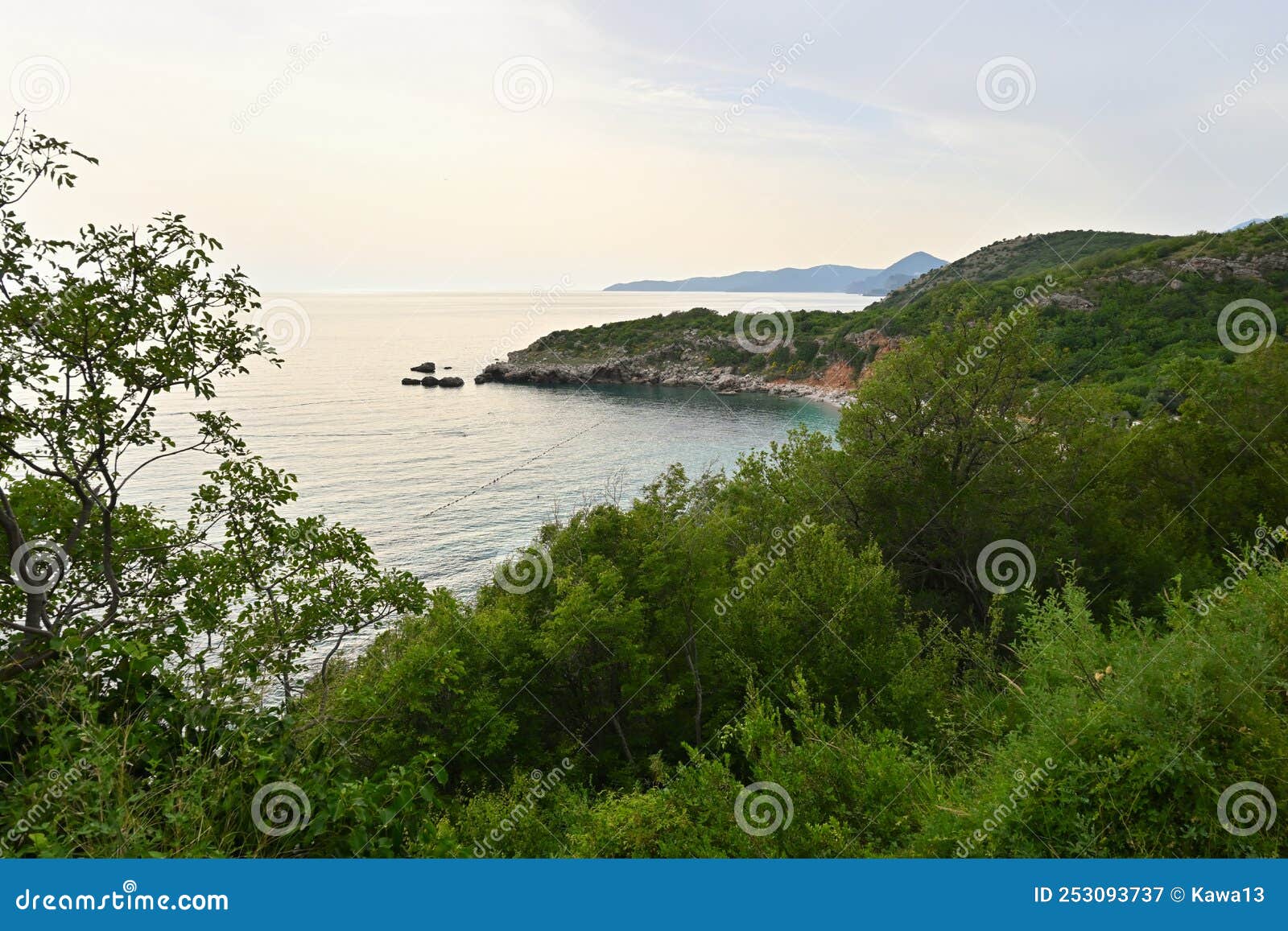 Drobni Pijesak beach stock image. Image of balkans, destination - 253093737