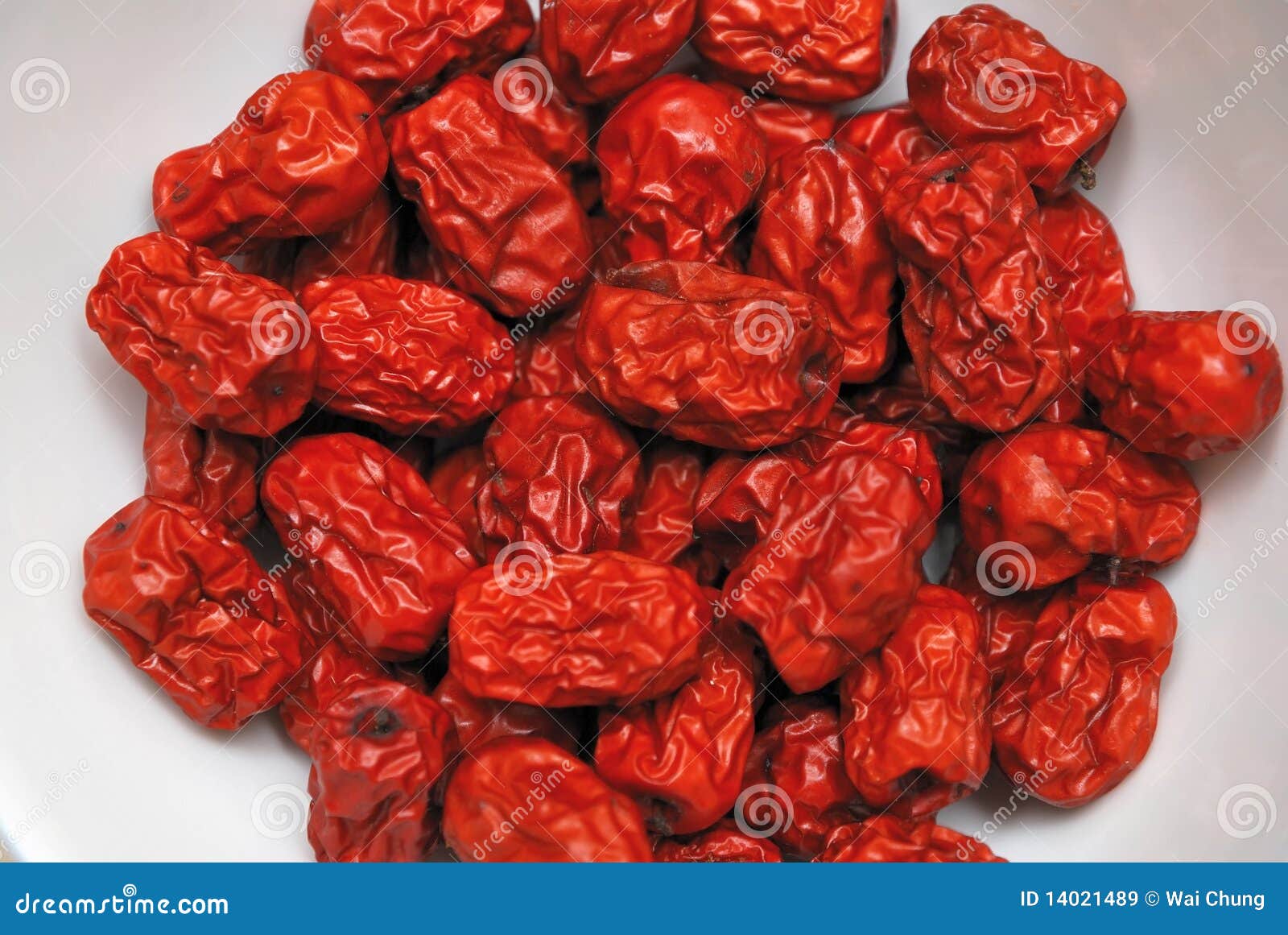 Droge Rode Data Voor Chinese Traditionele Geneeskunde Stock Afbeelding