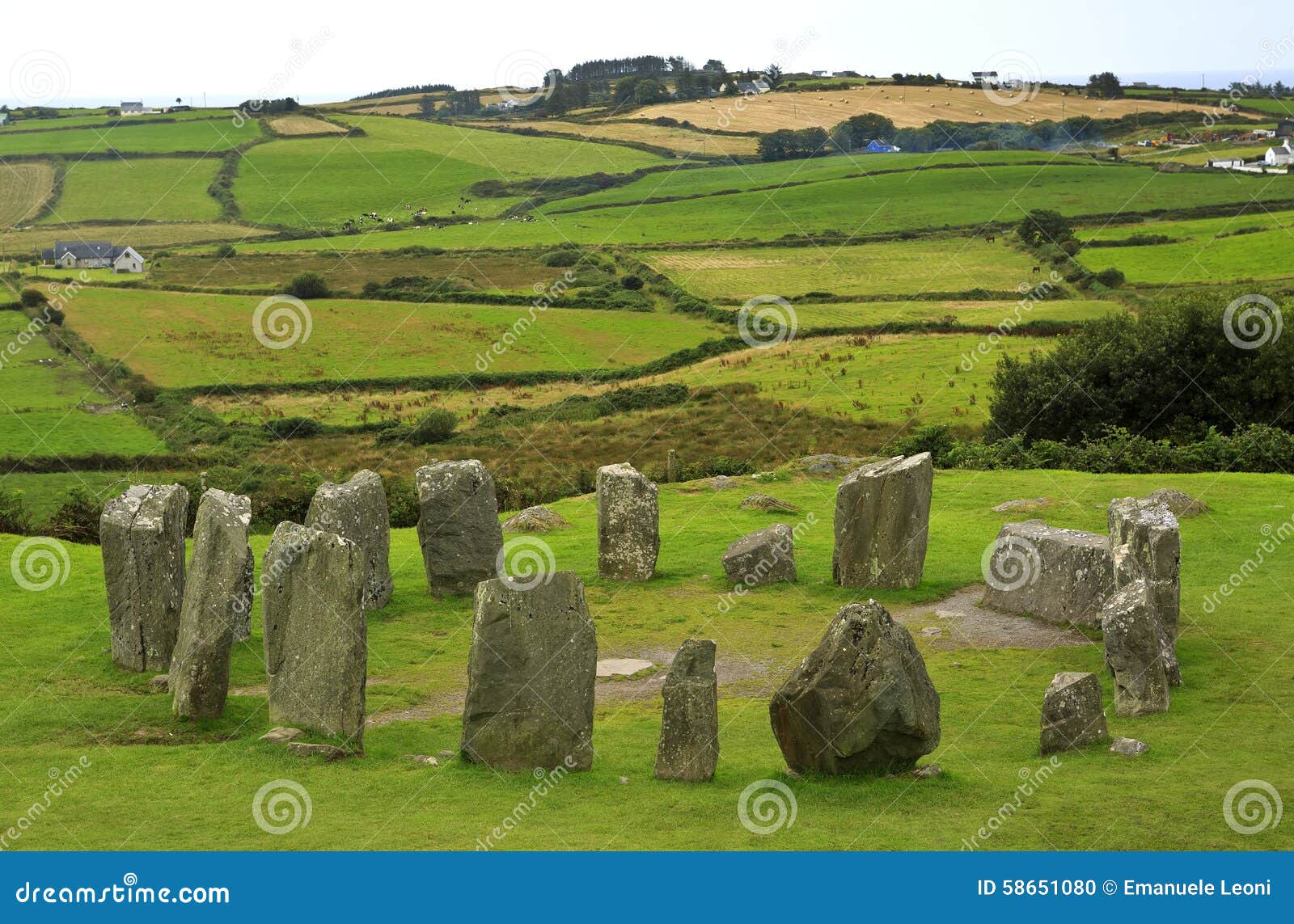 drombeg stone circle in west cork, ireland.