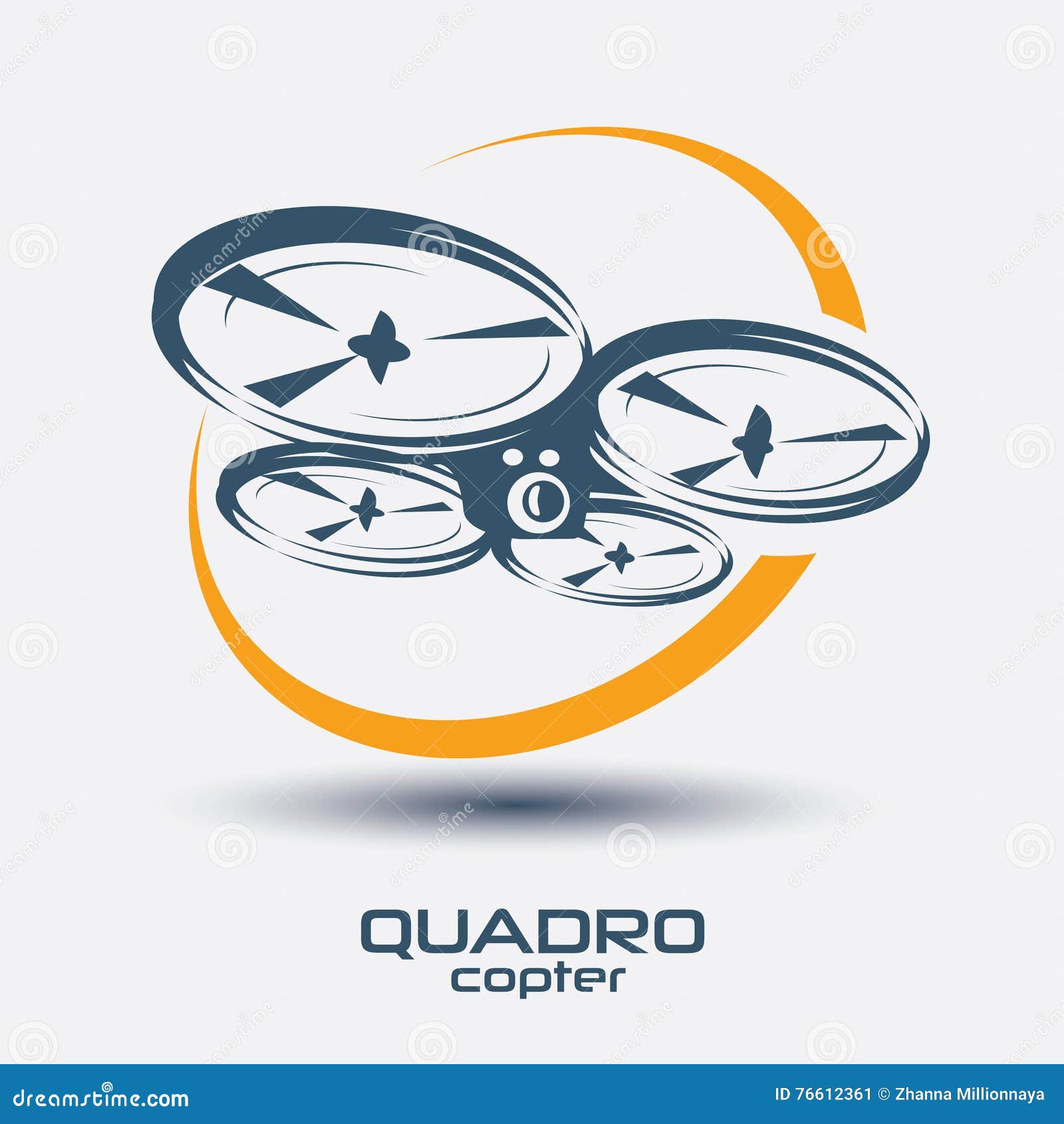 drone icon, quadrocopter