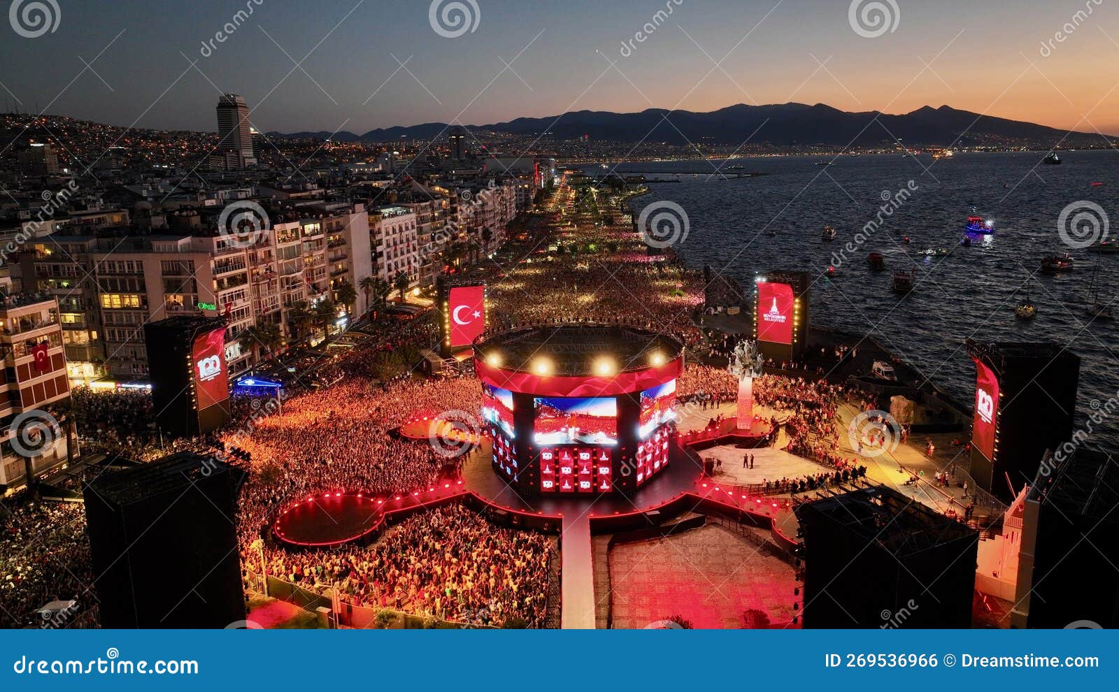 Drone Image of the Most Crowded Concert of Turkey in Celebration of the
